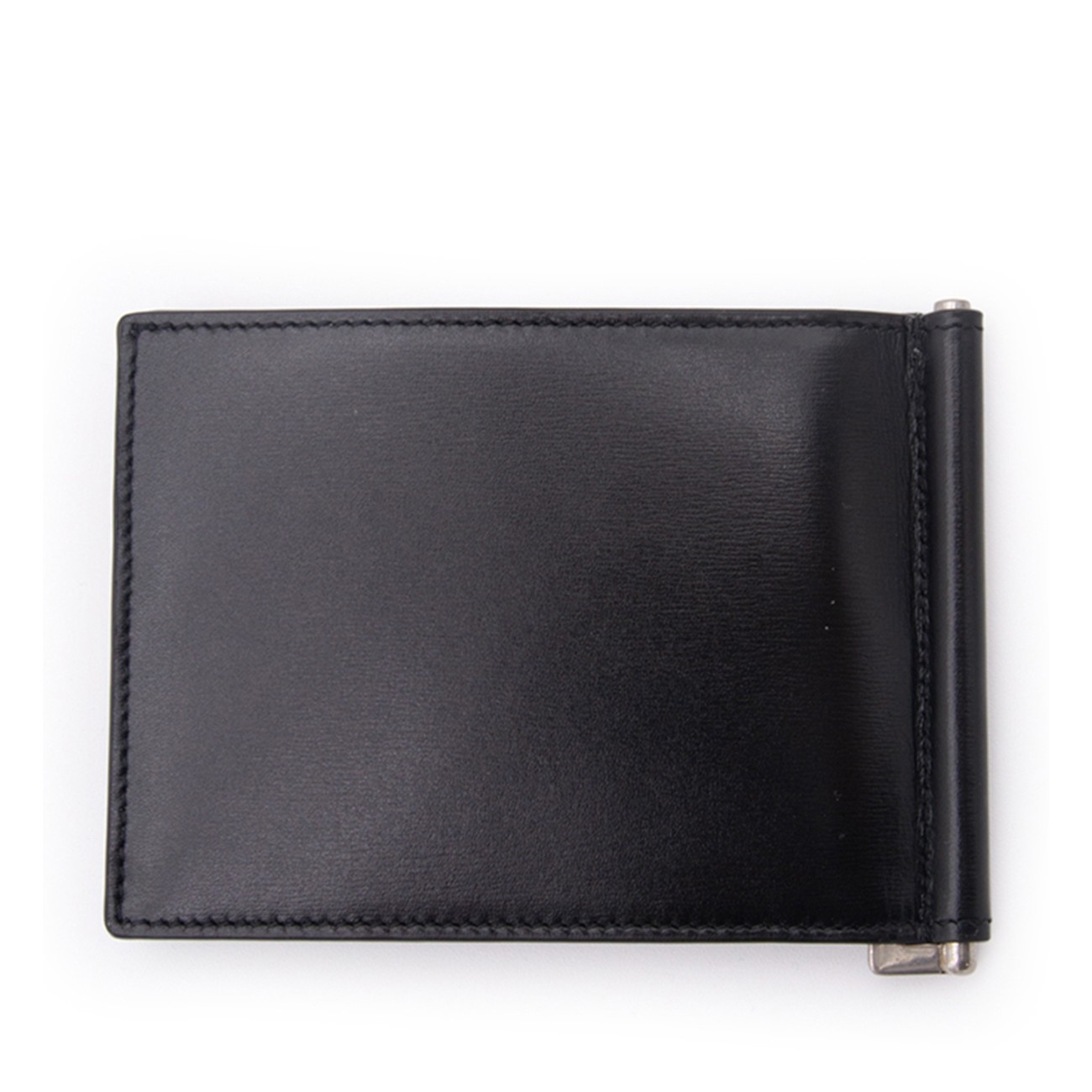 black leather card holder - 2