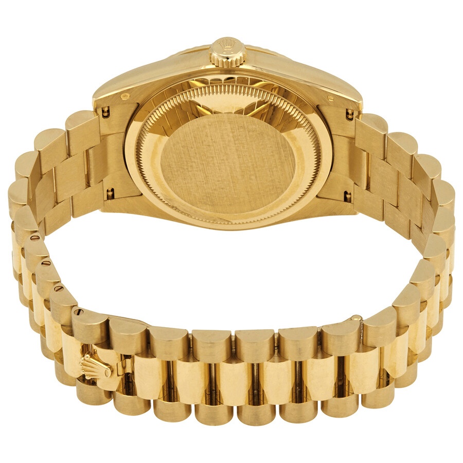 Rolex Day-Date Black Dial 18K Yellow Gold President Automatic Men's Watch 118238BKDP - 3