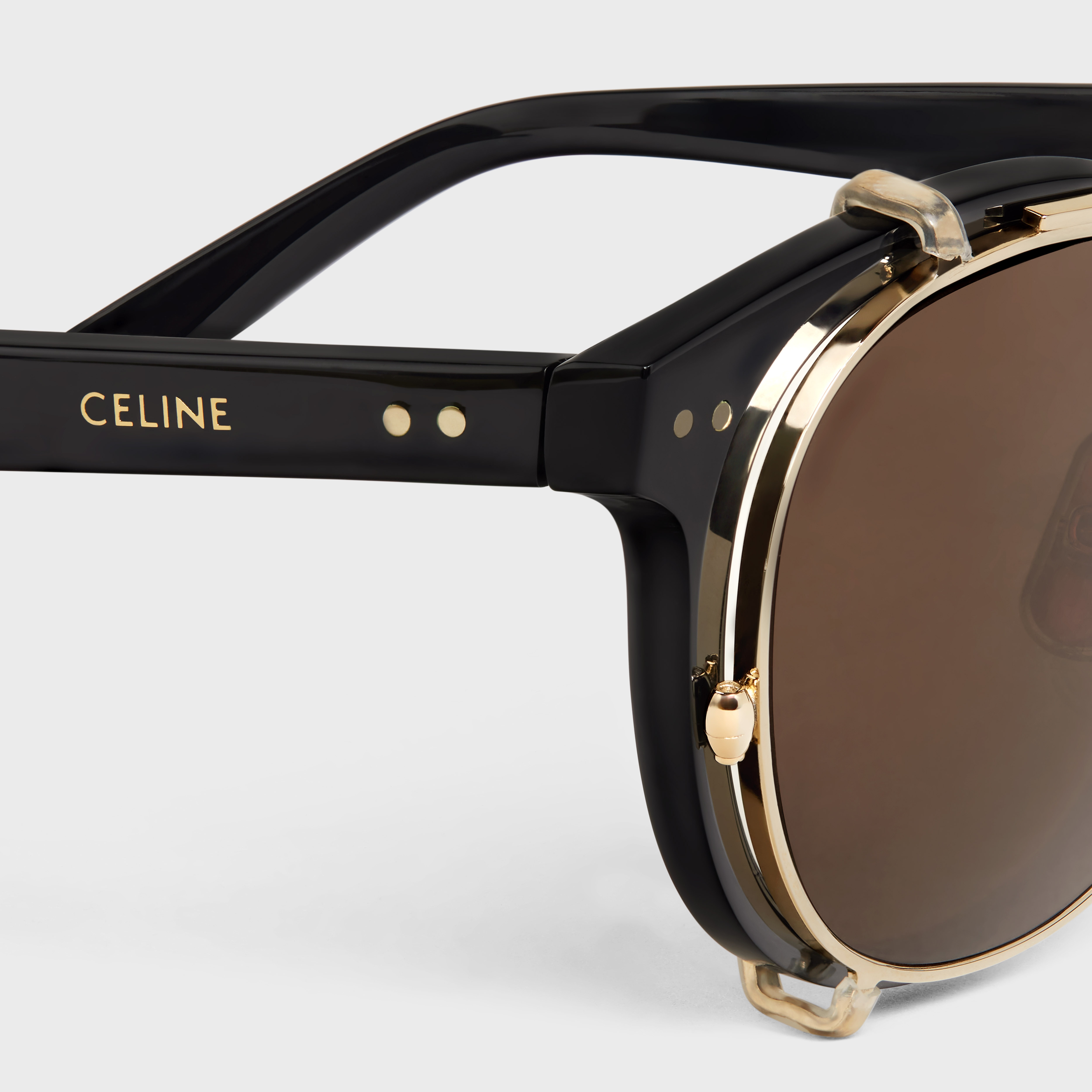Black Frame 38 sunglasses in Acetate - 4