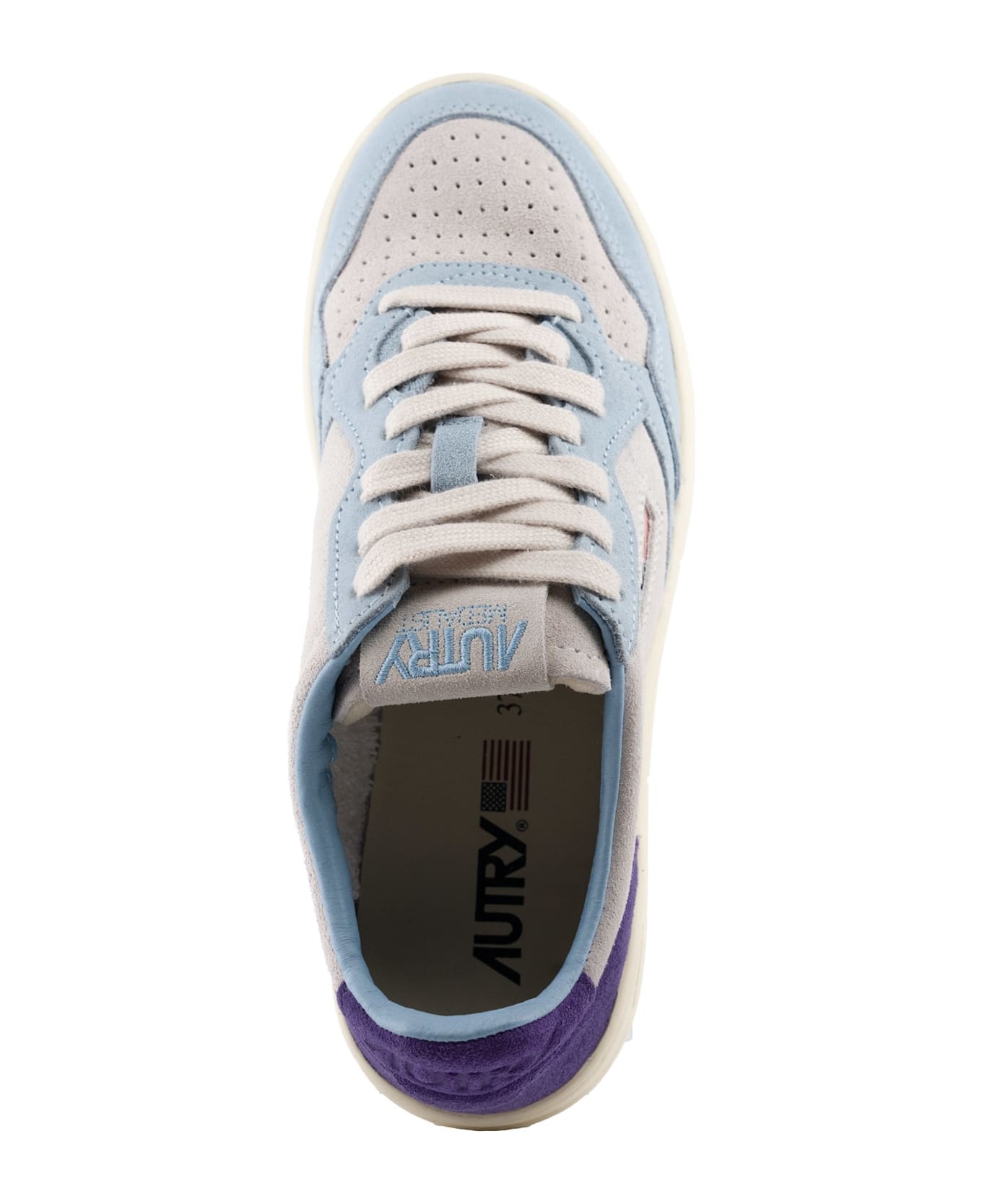 Autry Medalist Low Tricolor Suede Sneakers - 3