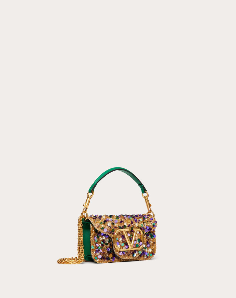 SMALL LOCÒ SHOULDER BAG WITH 3D EMBROIDERY 3
