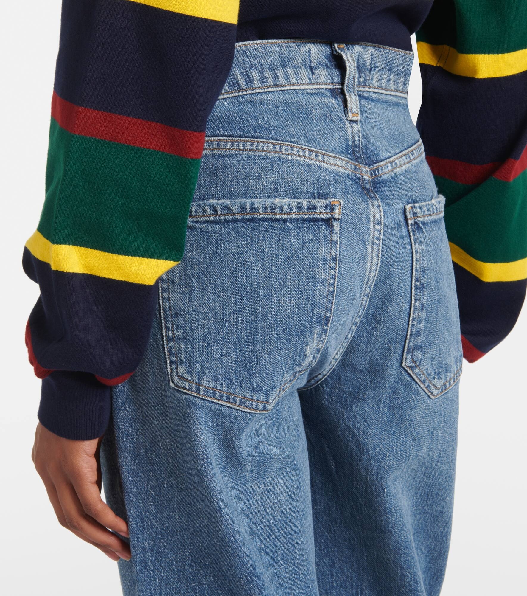 Riley high-rise cropped straight jeans - 5