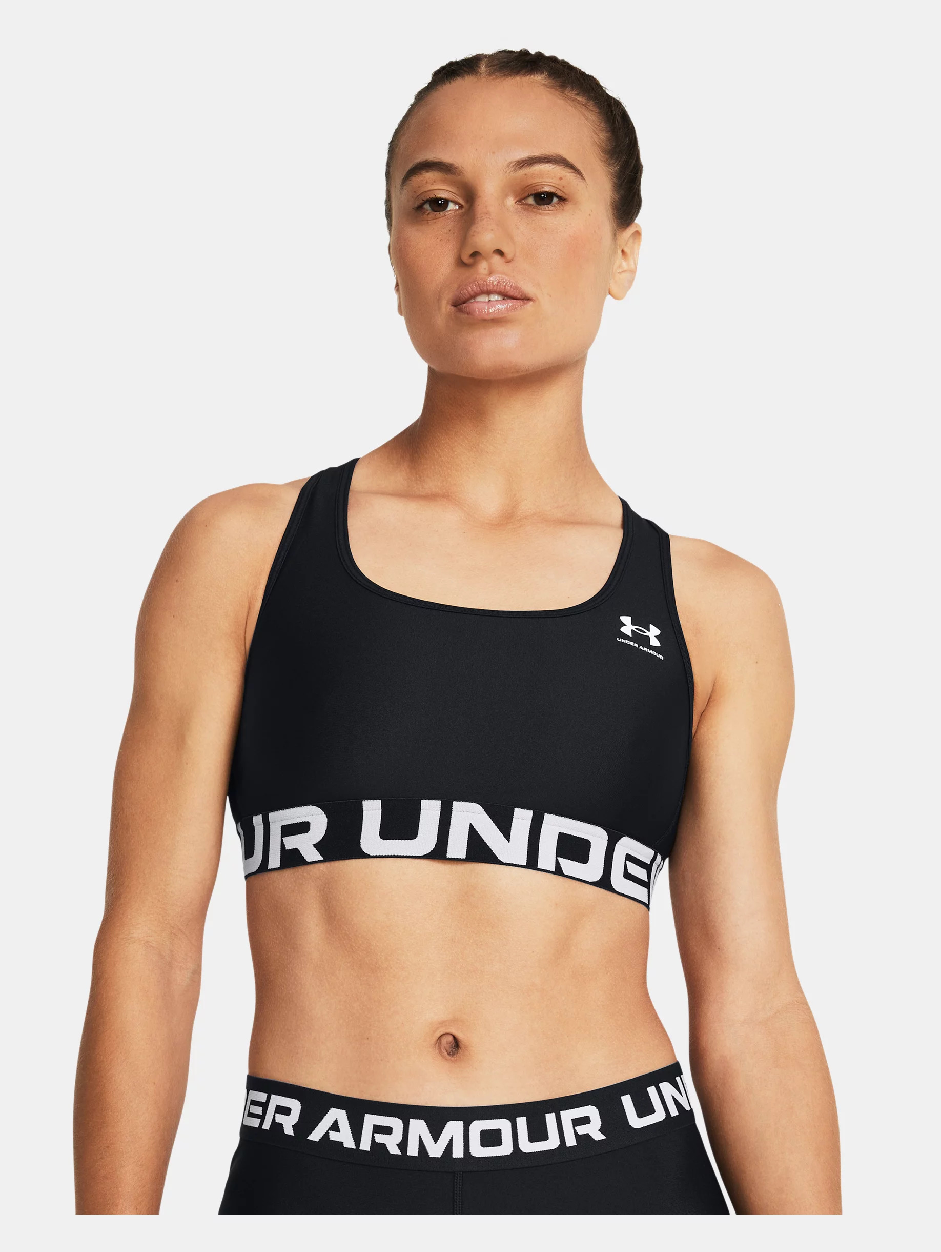 Women's HeatGear® Armour Mid Branded Sports Bra - 2