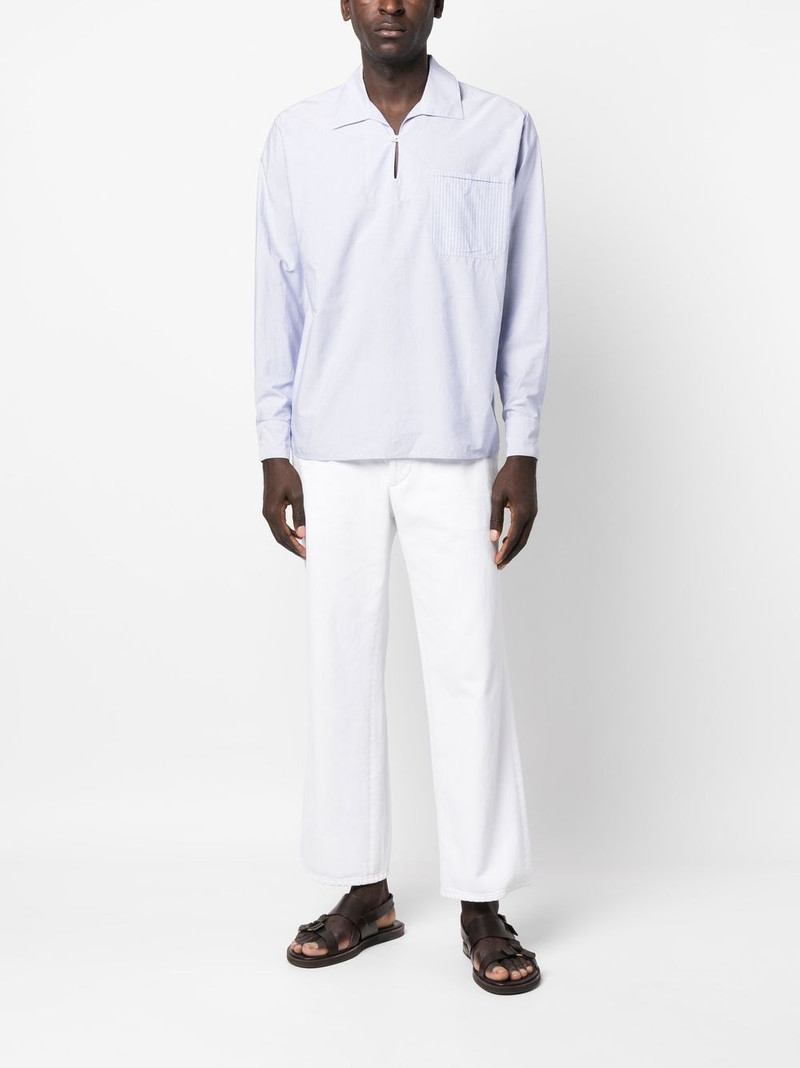 ORLEBAR BROWN Thwaites striped long-sleeved shirt outlook