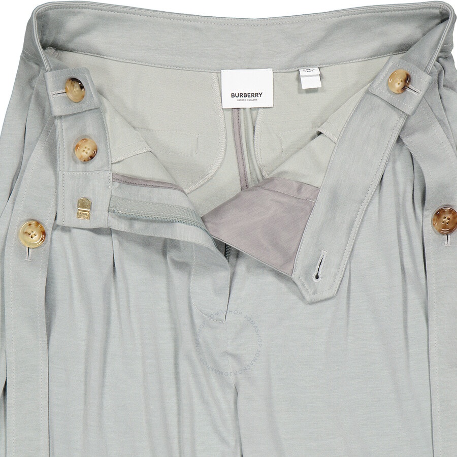 Burberry Ladies Heather Melange Jersey Tailored Trousers - 7