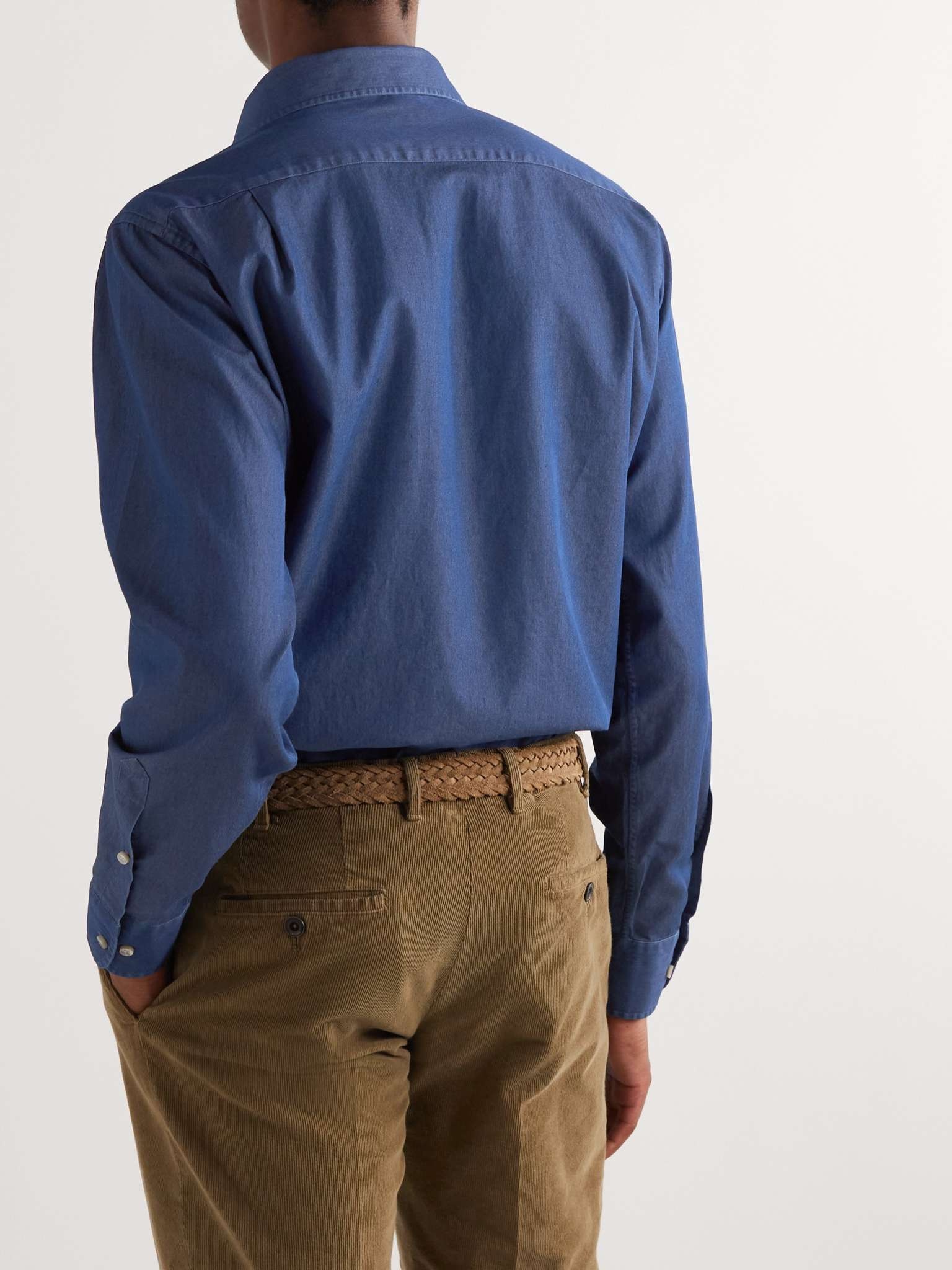 Washed Cotton-Chambray Shirt - 7