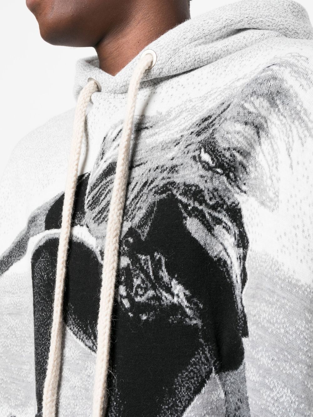 skater-print hoodie - 5