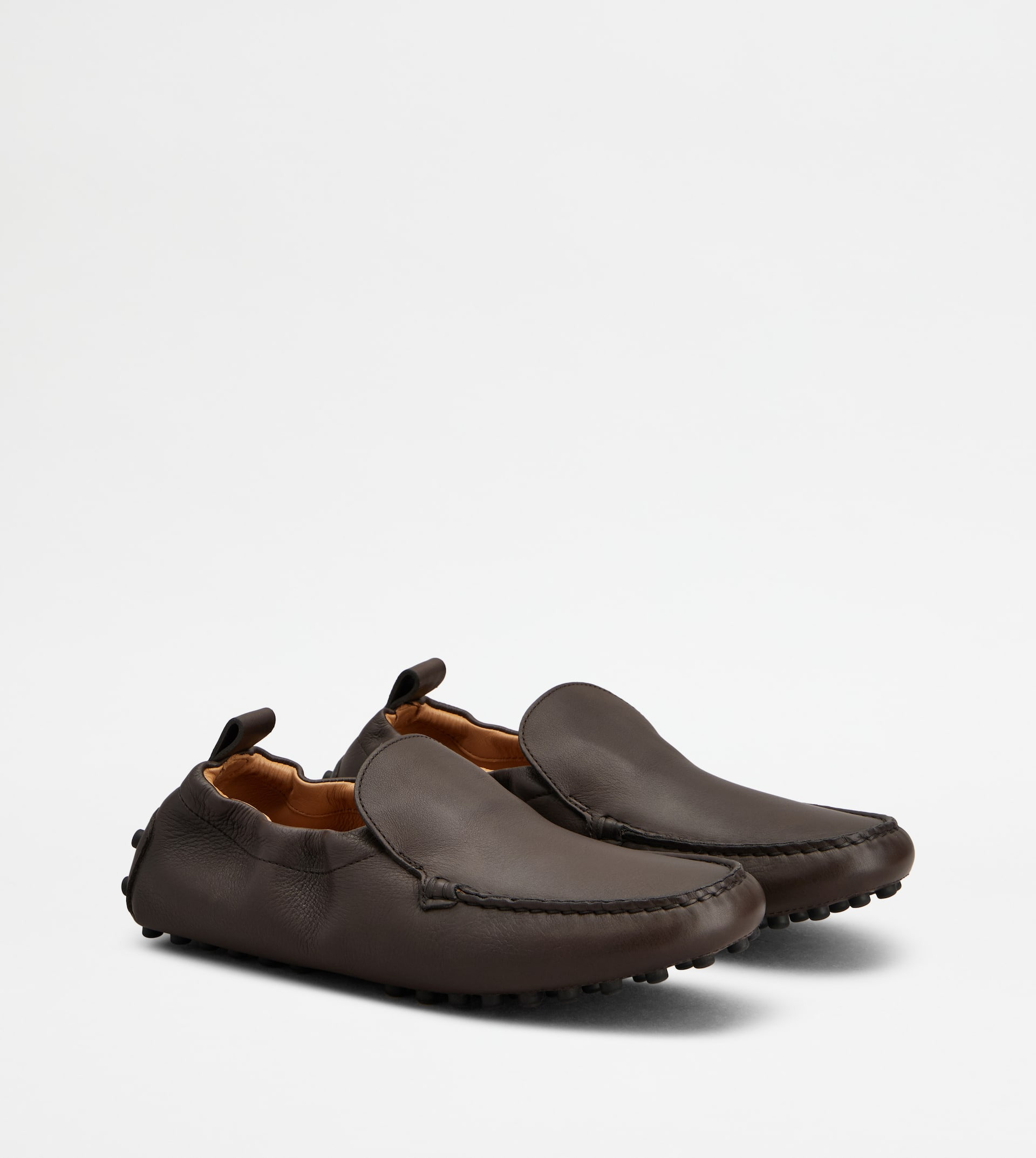 GLOVE GOMMINO DRIVING SHOES IN LEATHER - BROWN - 2