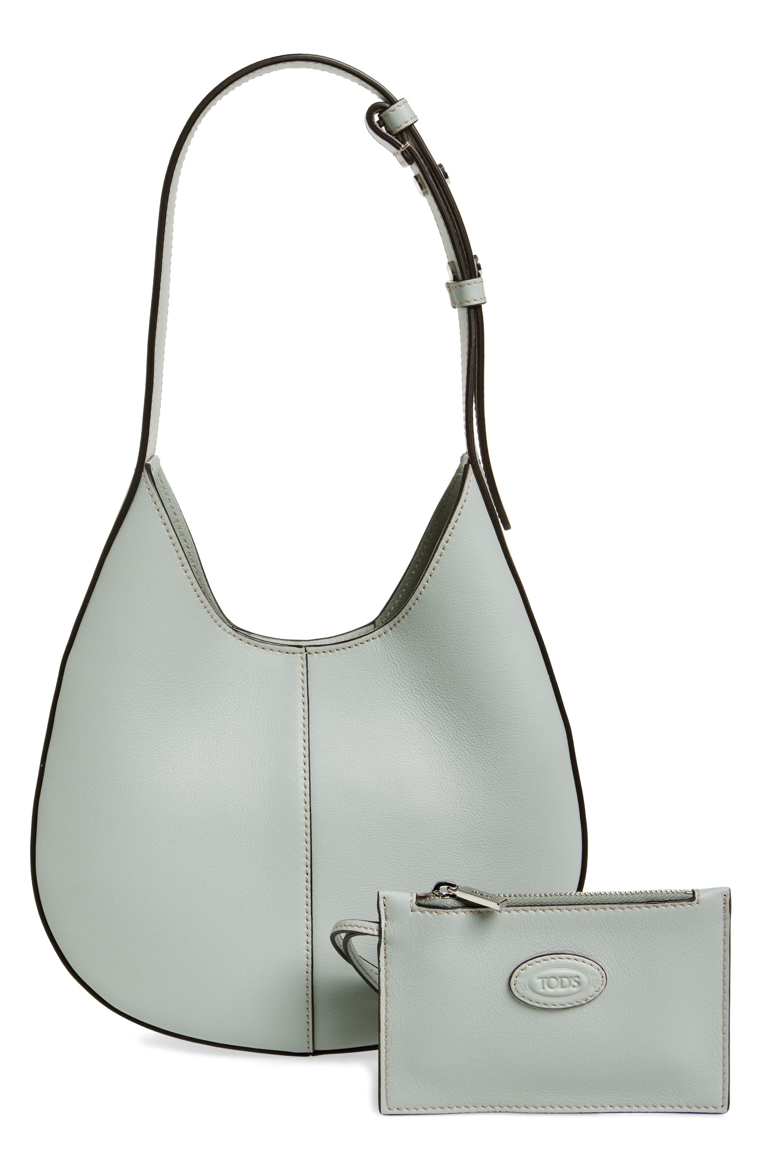 Tod's Mini Di Leather Hobo Bag in Cromo Chiaro at Nordstrom - 4