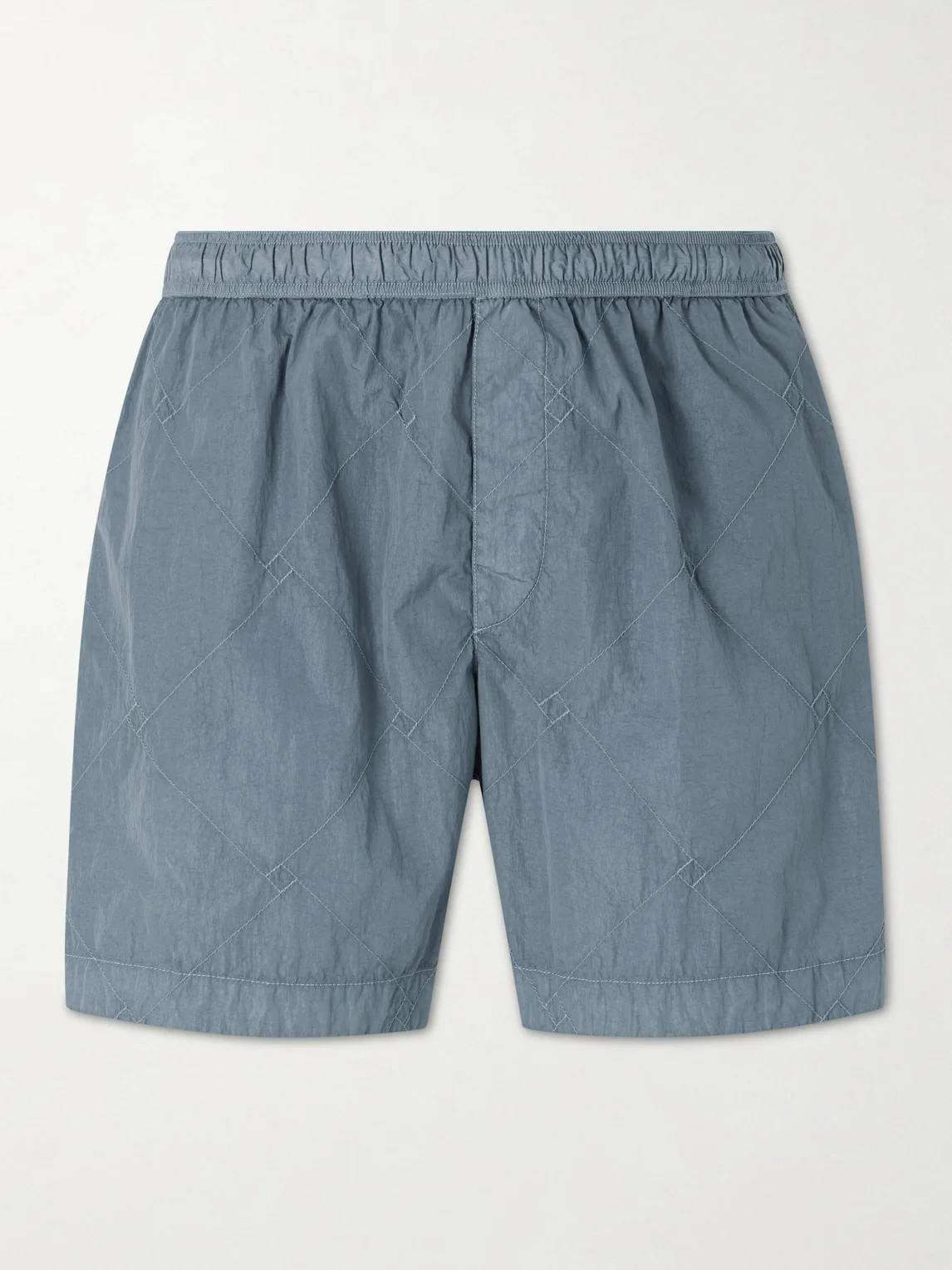 Crinkled-Satin Swim Shorts - 1