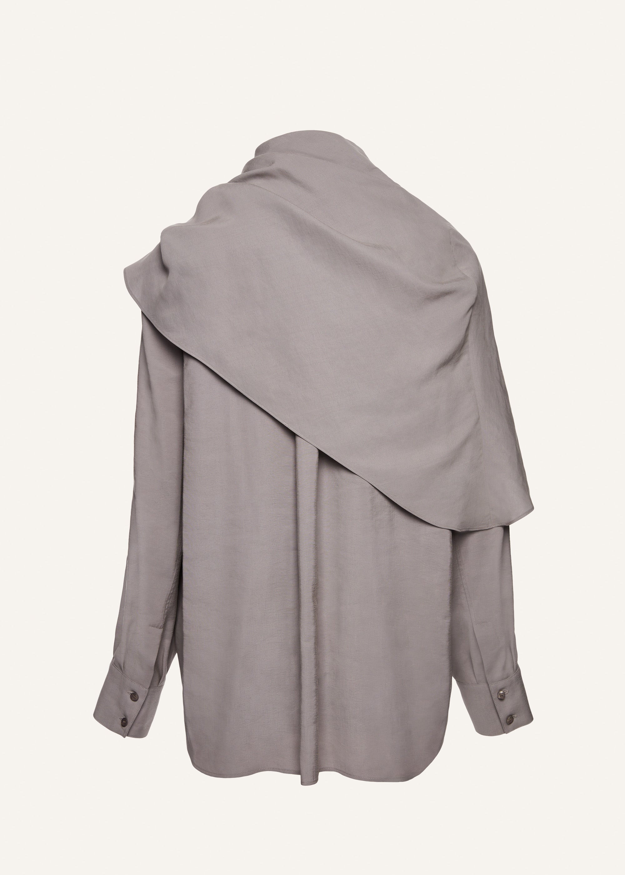 Classic oversized shirt in grey - 2