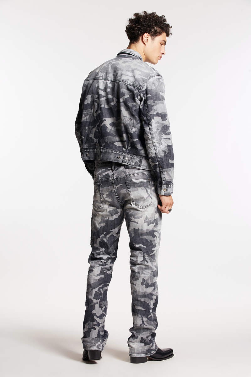 GREY CAMO WASH ROADIE JEANS - 2