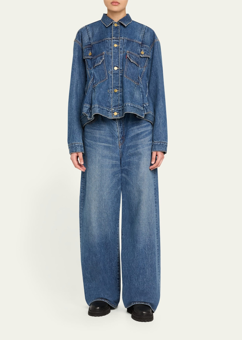 sacai Belted Denim Pants outlook