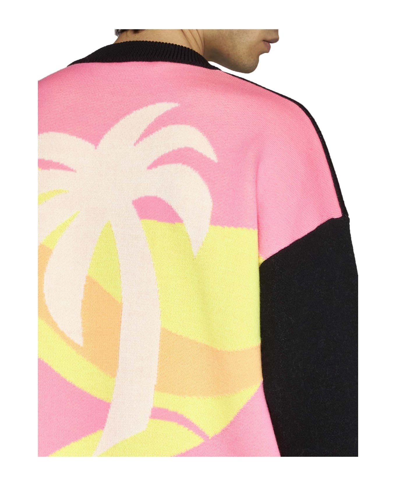 Intarsia Palm Sweater - 5