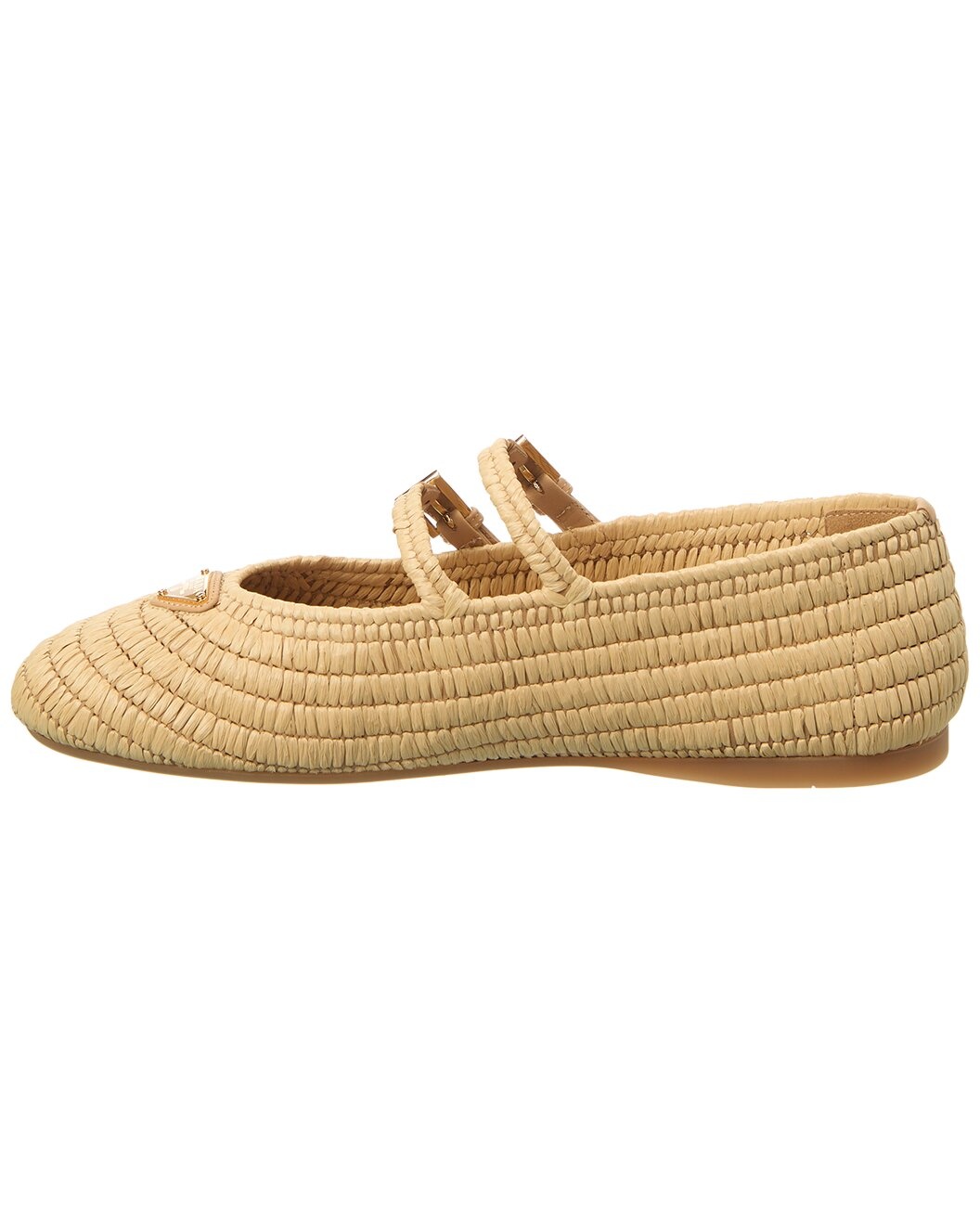 Prada Crochet & Leather Ballet Flat - 2