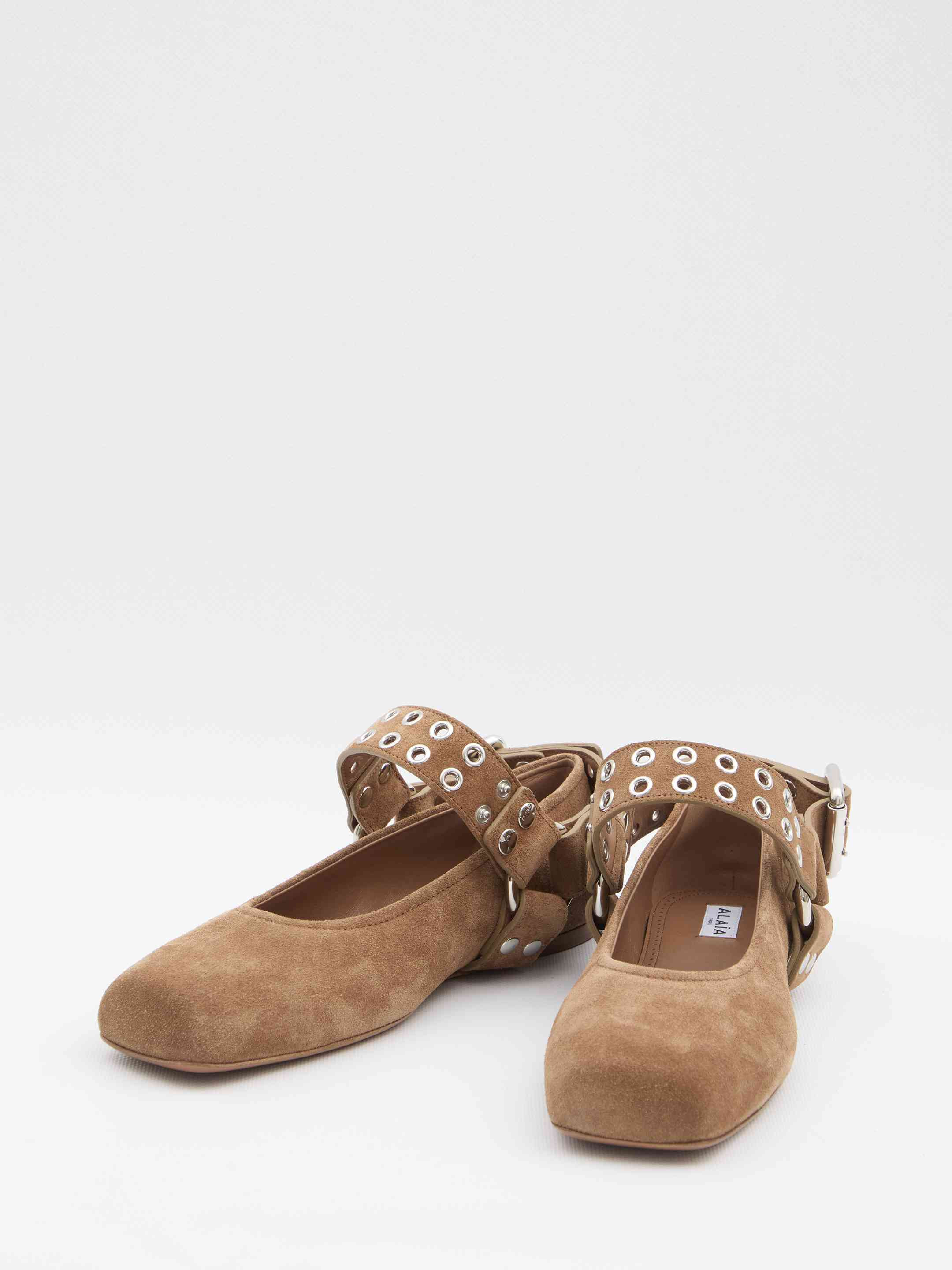 Alaia Women Suede Ballet Flats - 2