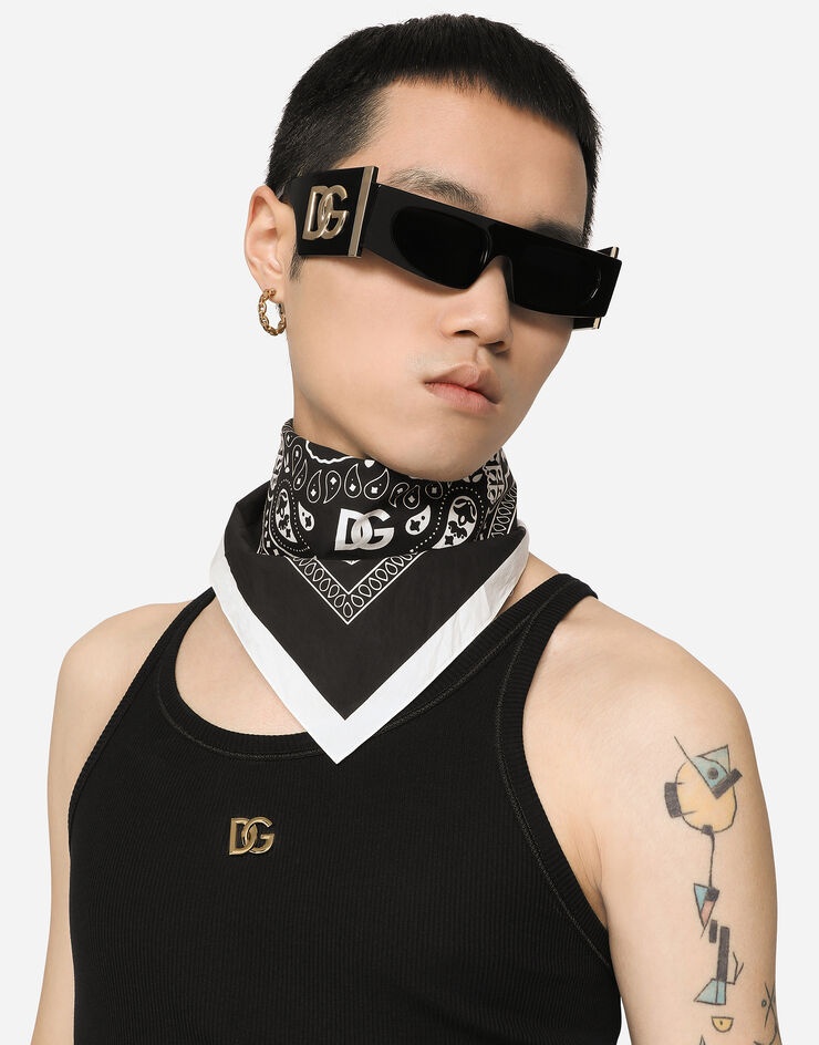 Bandanna-print silk bandanna - 2