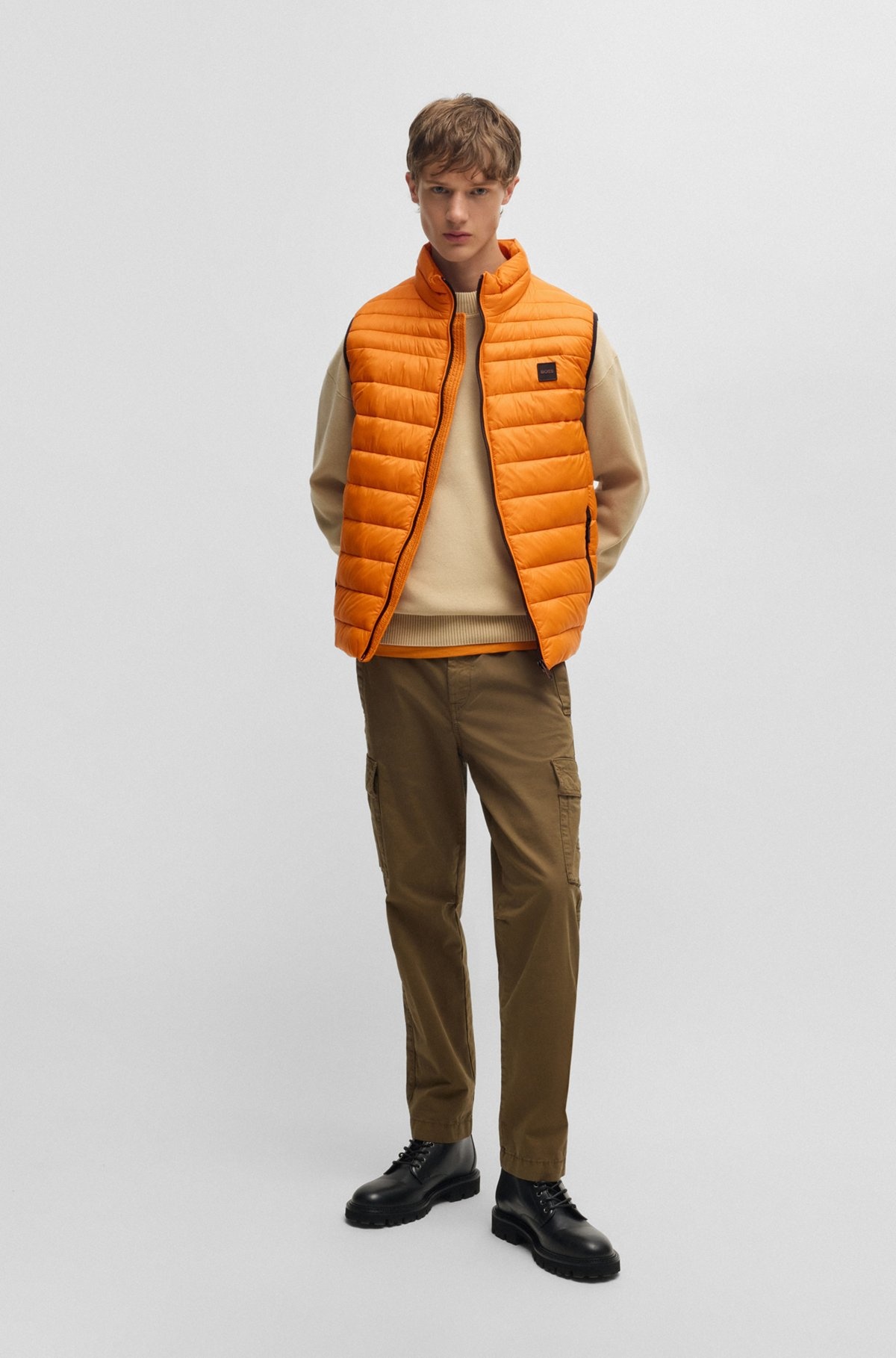 PACKABLE DOWN GILET IN WATER-REPELLENT FABRIC - 3