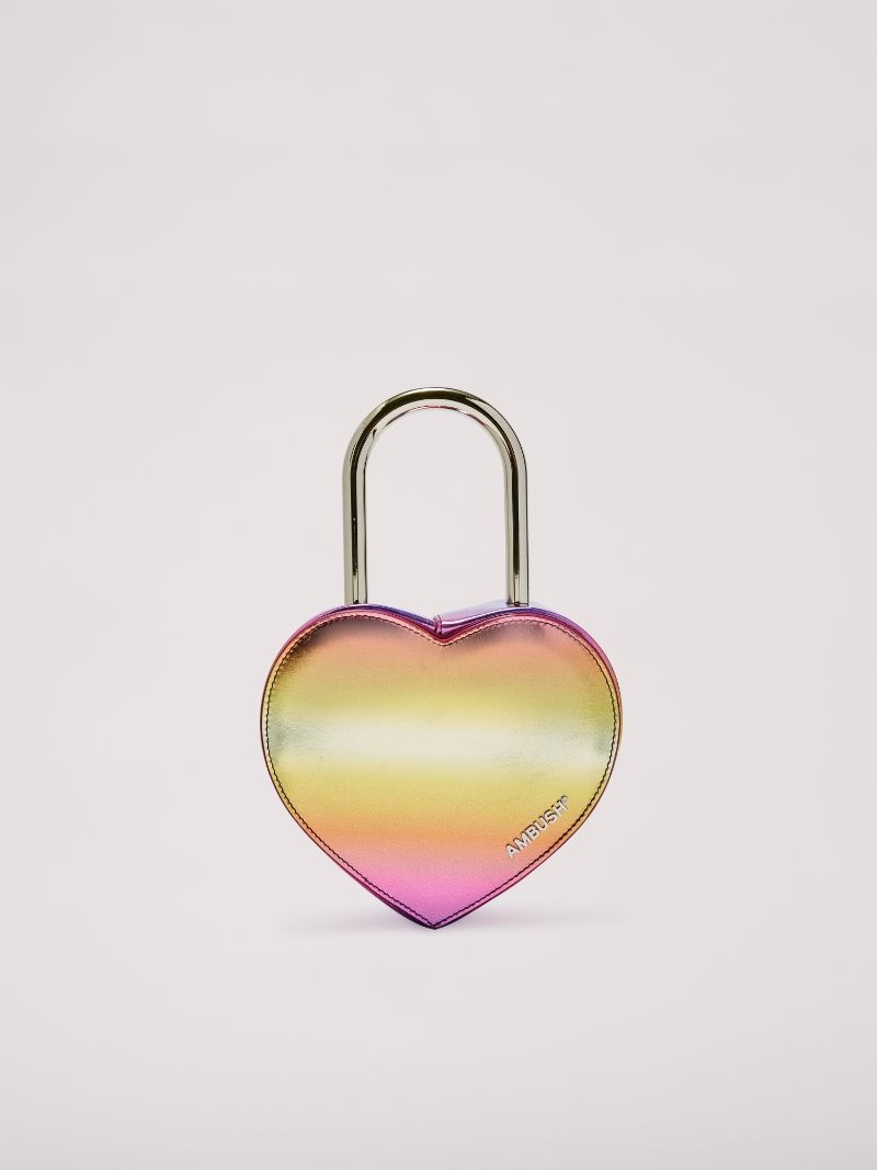 METAL HEART PADLOCK BAG - 1