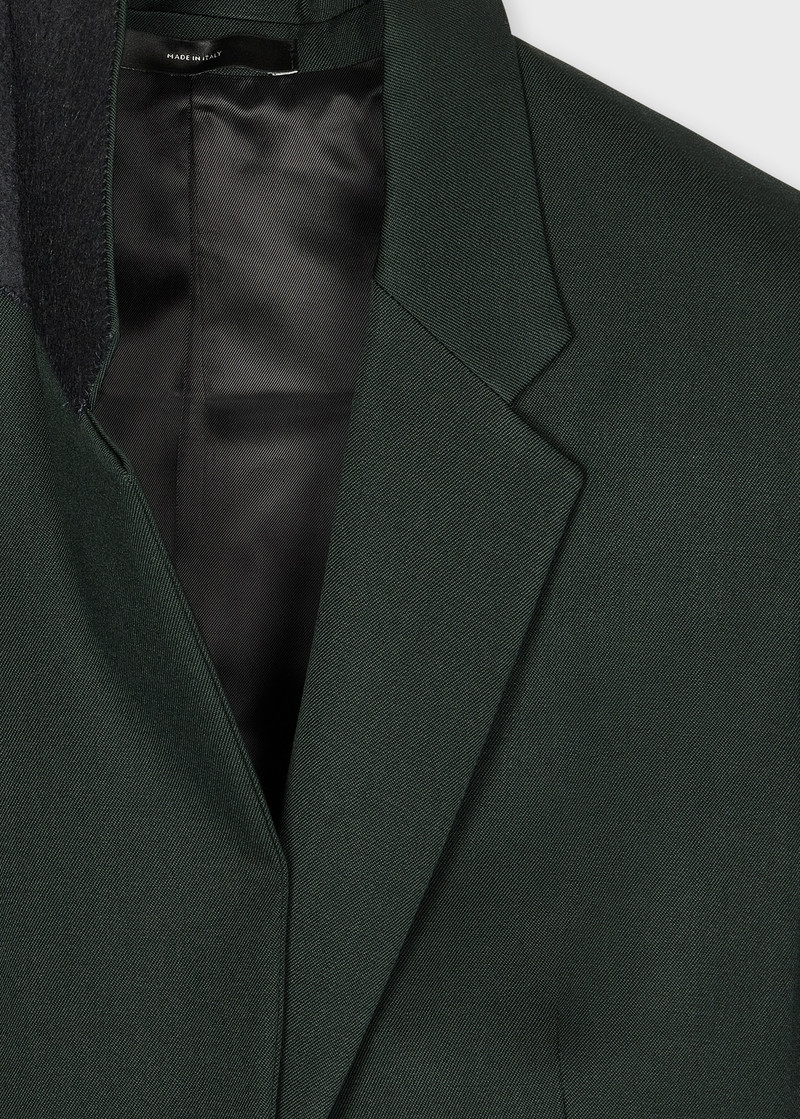 Paul Smith Women's Dark Teal One-Button Wool Blazer outlook