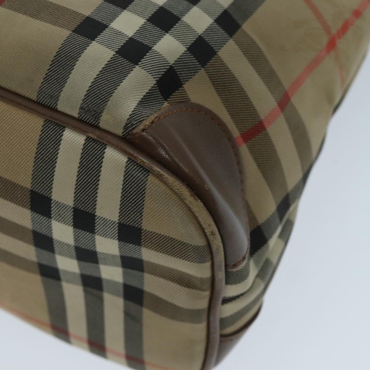 Burberry Nova Check Shoulder Bag Canvas Beige - 14
