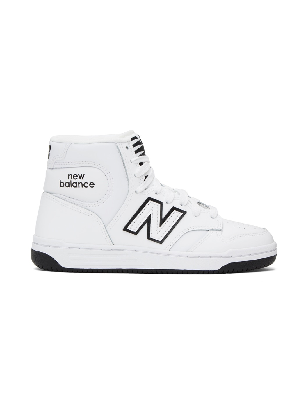 White & Black 480 High Sneakers - 1