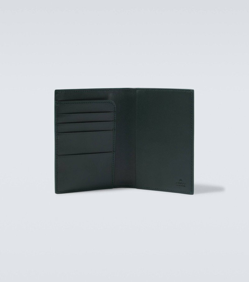 GUCCI GG Supreme leather-trimmed canvas wallet outlook