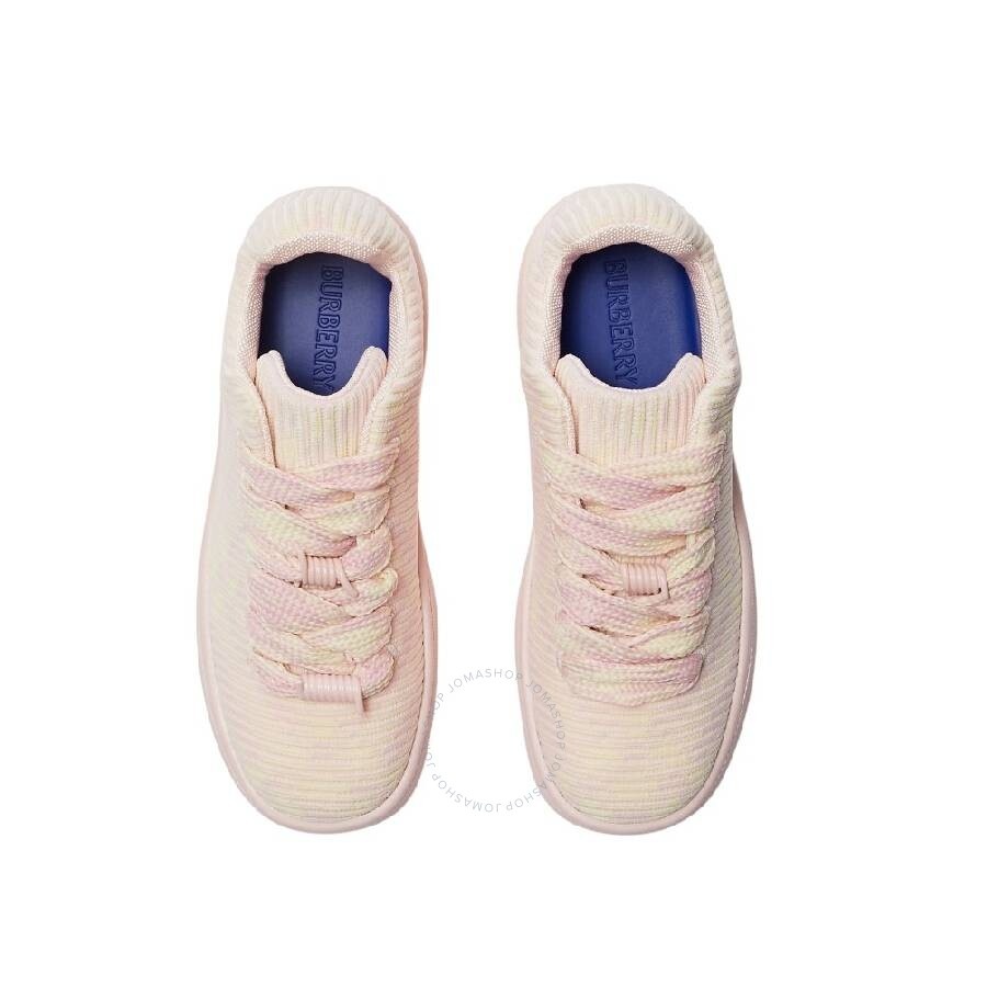 Burberry Check Knit Pattern Box Sneakers - 2