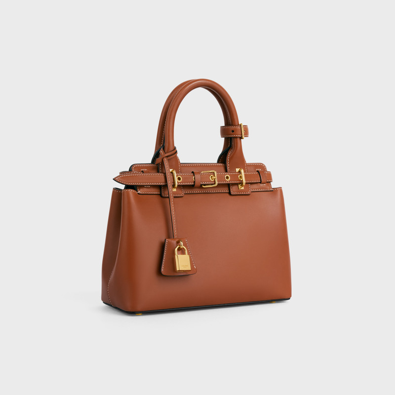 CELINE TEEN CELINE CONTI BAG in natural calfskin outlook