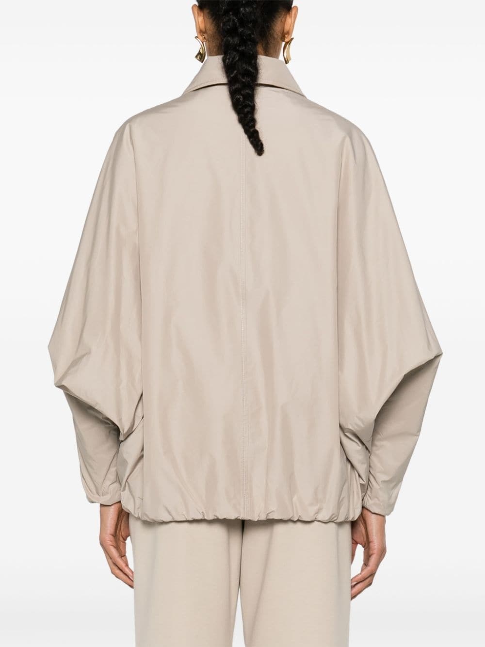 off-centre zip padded jacket - 4
