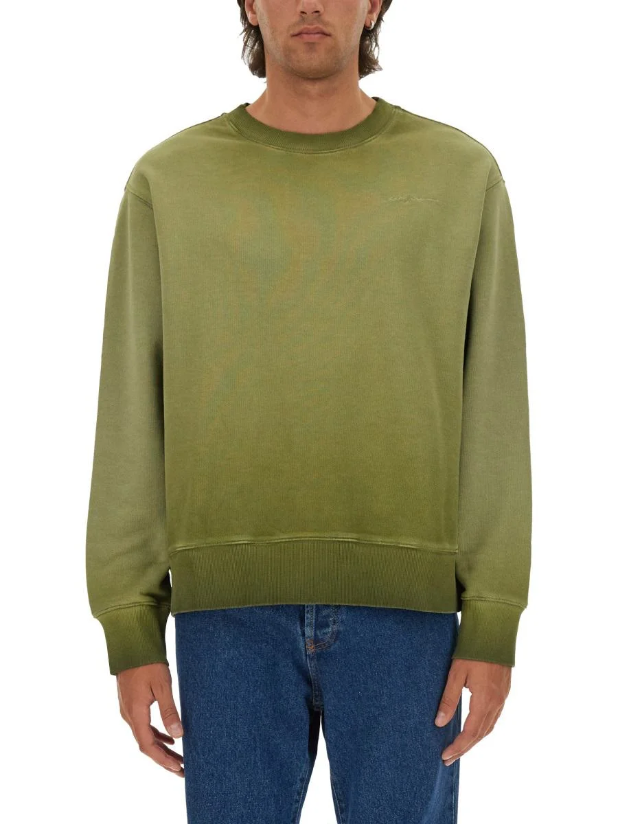 Msgm Washed Out Jersey Sweatshirt - 1