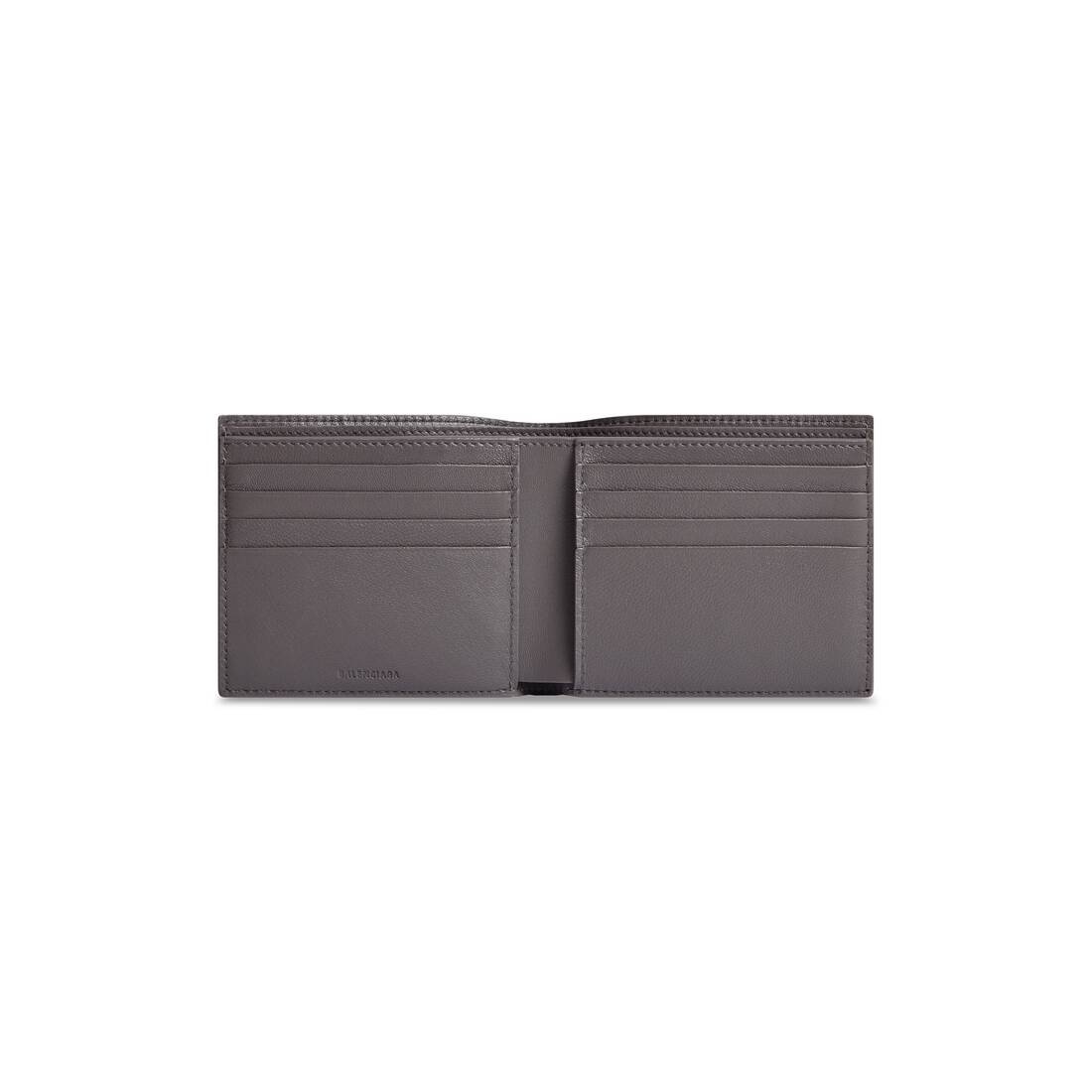 Men's Car Square Folded Wallet in Dark Grey - 3