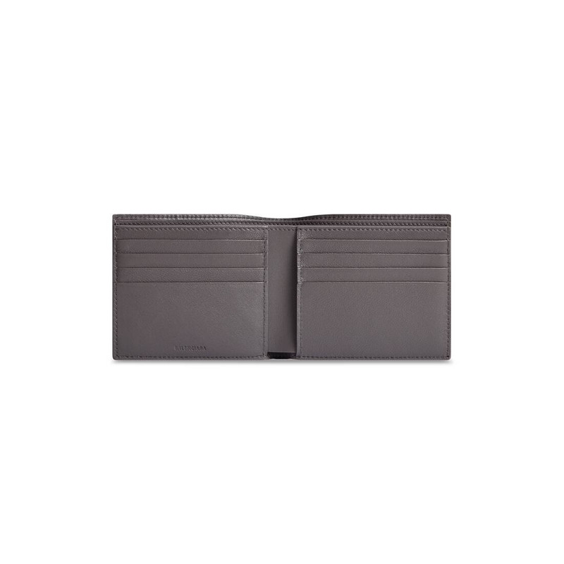 BALENCIAGA Men's Car Square Folded Wallet in Dark Grey outlook