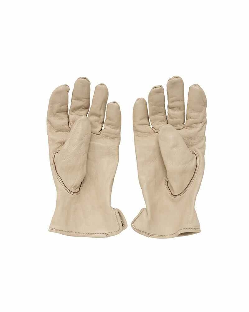 LEATHER GLOVE (IT VEG.H) IVORY - 2