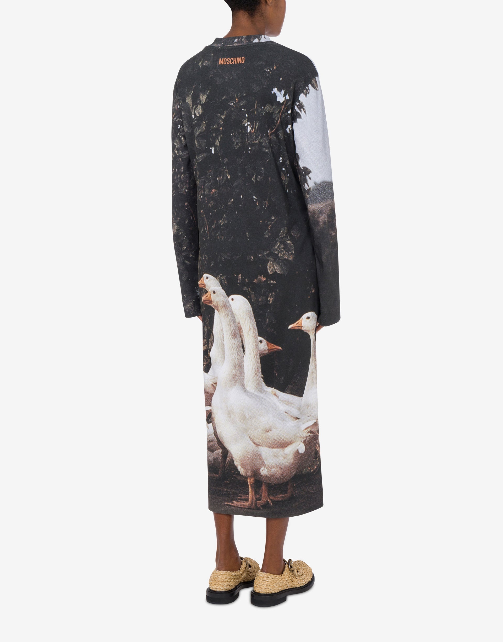 INTERLOCK DRESS GOOSE PRINT - 2