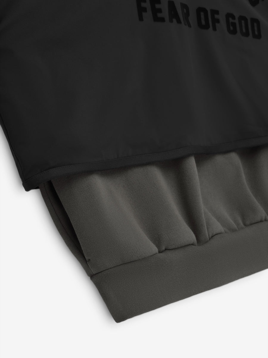 Nylon Fleece Hooded Sweater - 3