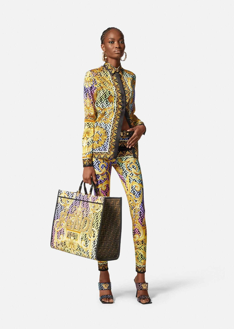 VERSACE Fendace Gold Baroque Leggins outlook