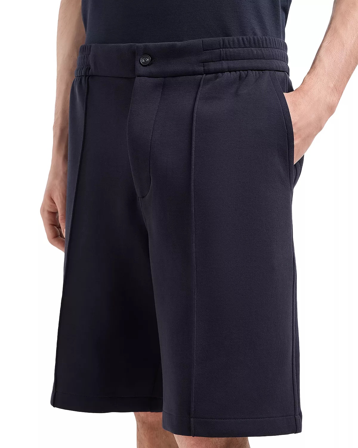 Cotton Blend Double Jersey Regular Fit Bermuda Shorts - 4