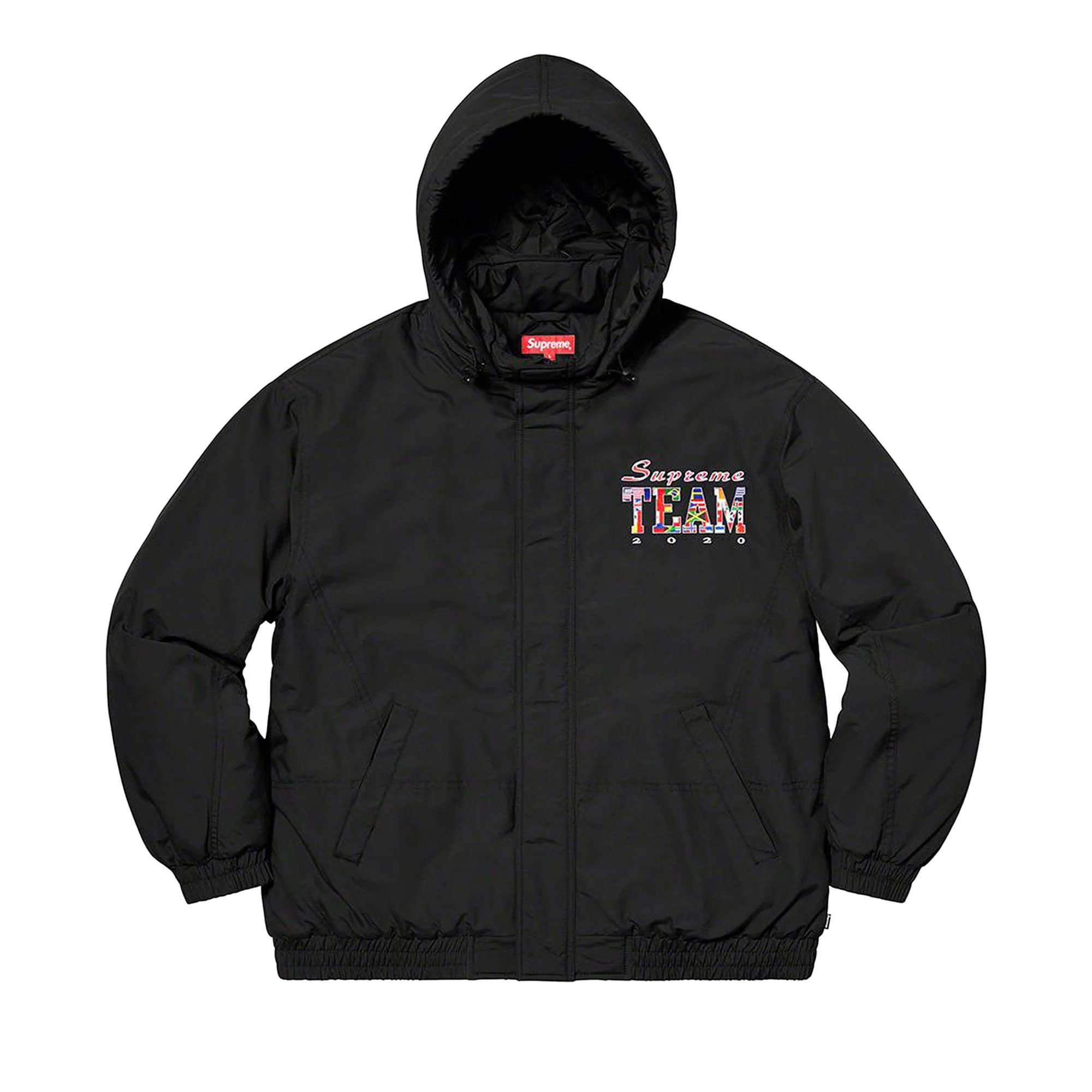 Supreme Team Puffy Jacket 'Black' - 1