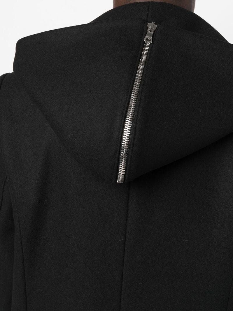 double breasted wool coat - 5