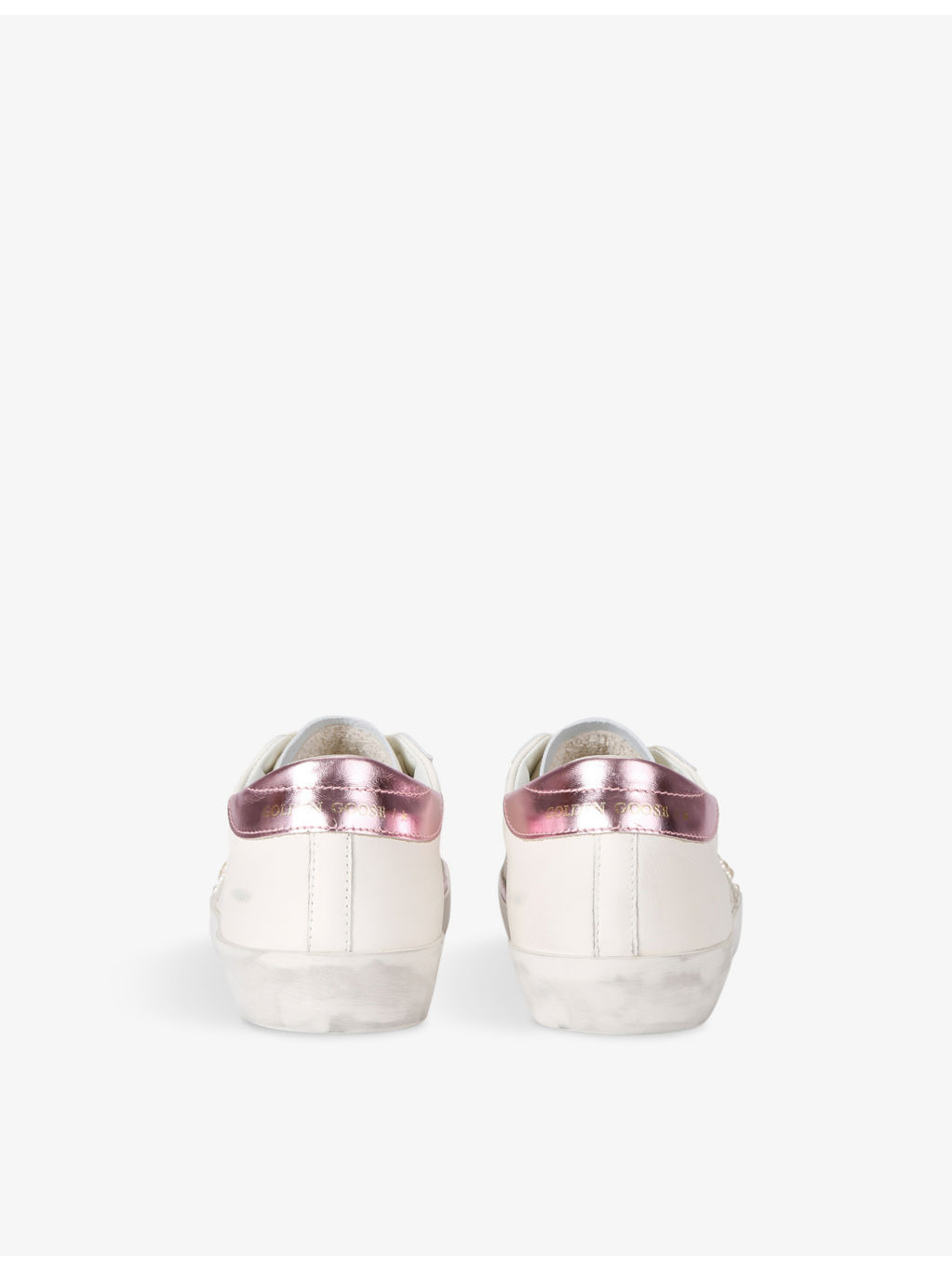 Women's Superstar pearl-embellished leather low-top trainers - 4