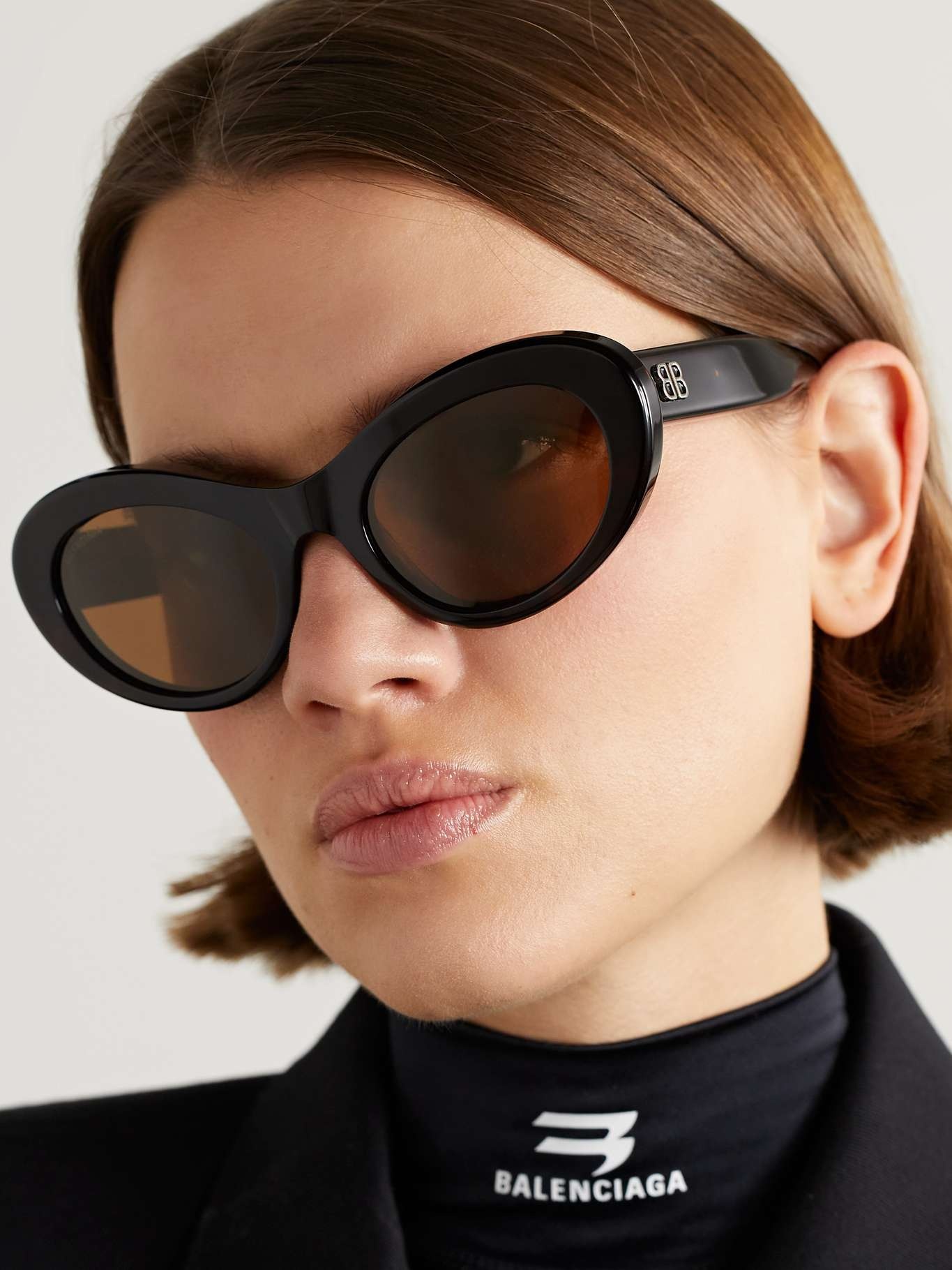 Monaco cat-eye tortoiseshell recycled acetate sunglasses - 2
