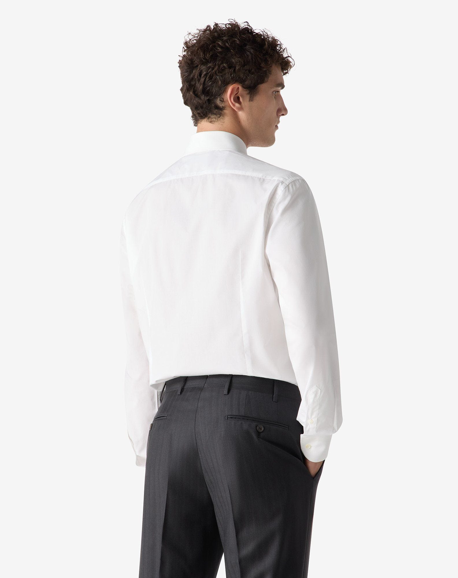 White cotton poplin shirt - 3