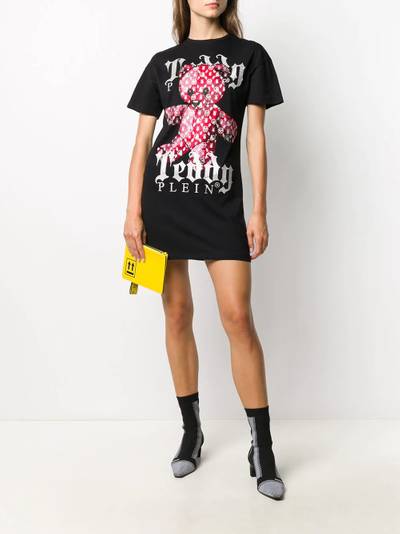 PHILIPP PLEIN teddy bear print T-shirt dress outlook