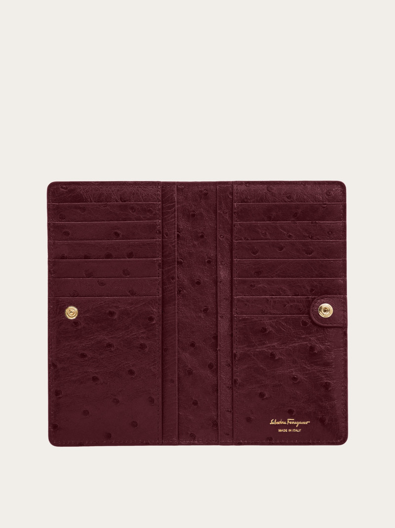 FERRAGAMO Gancini continental wallet outlook