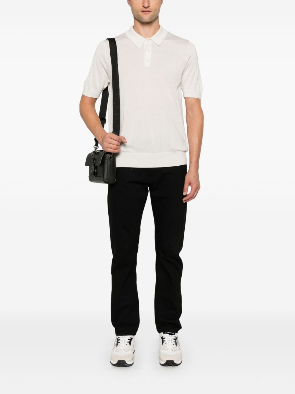 fine-knit polo shirt - 2