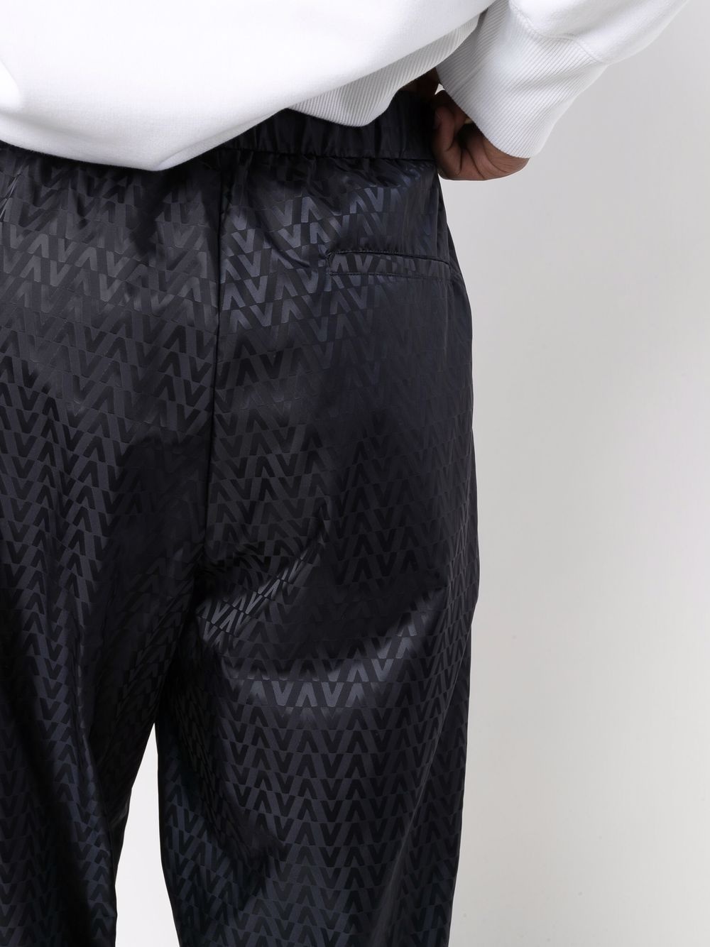 Optical Valentino-motif track pants - 5