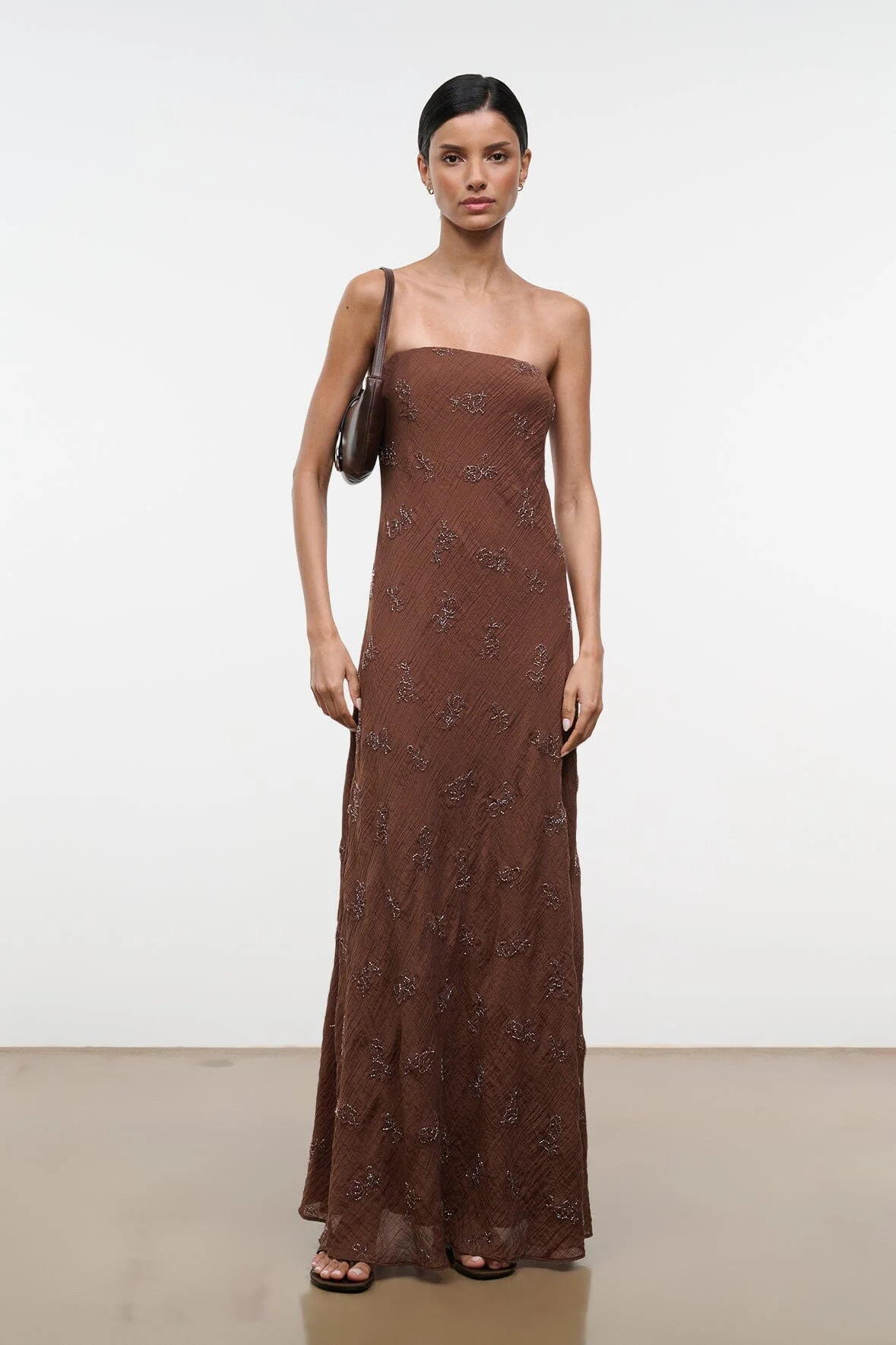 STAUD CASSIE DRESS CEDAR - 1