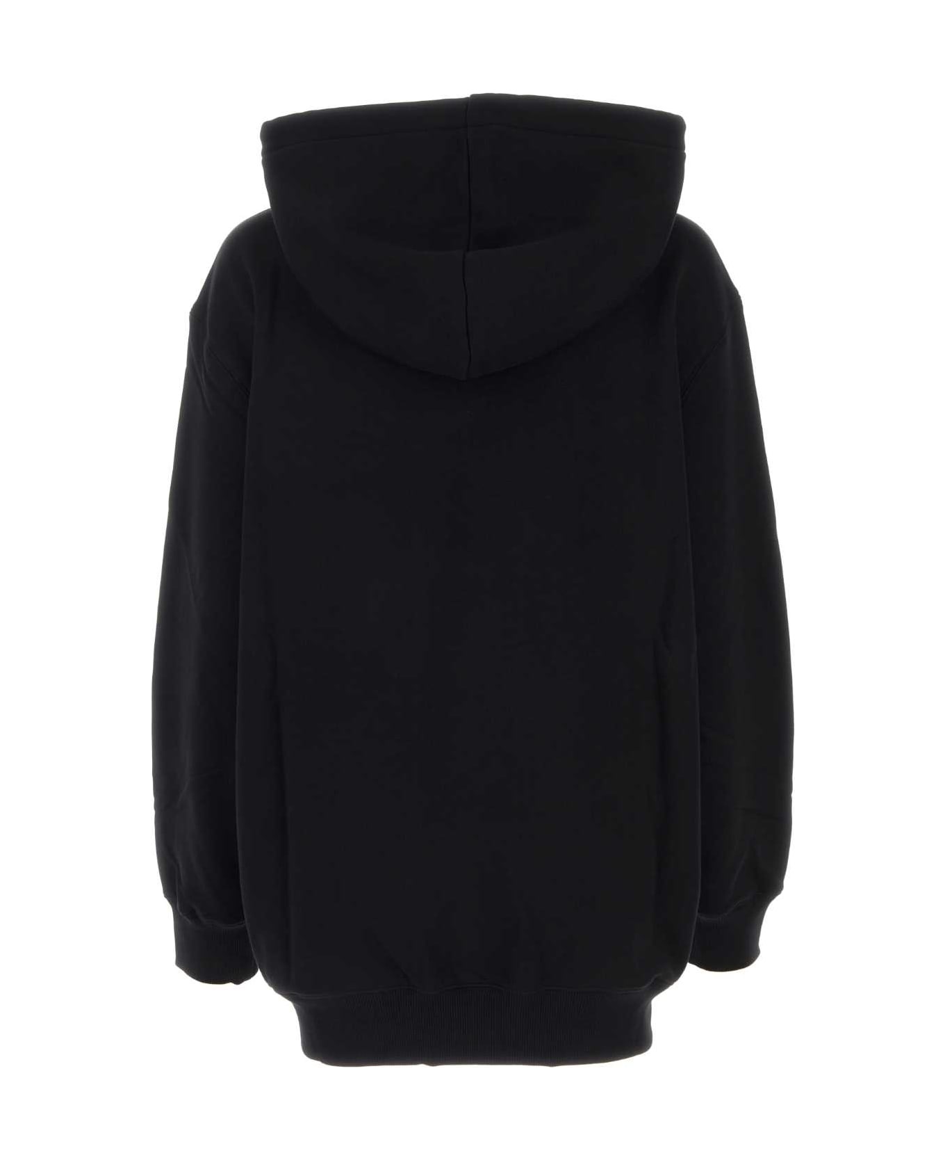 Black Cotton Sweatshirt - 2