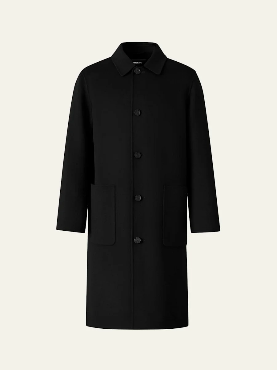Men's Beckett Handmade Wool Overcoat - 1